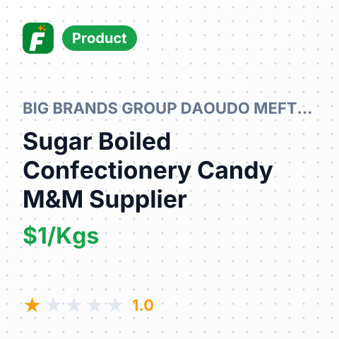 Sugar Boiled Confectionery Candy M&M – summary card, no photo uploaded yet