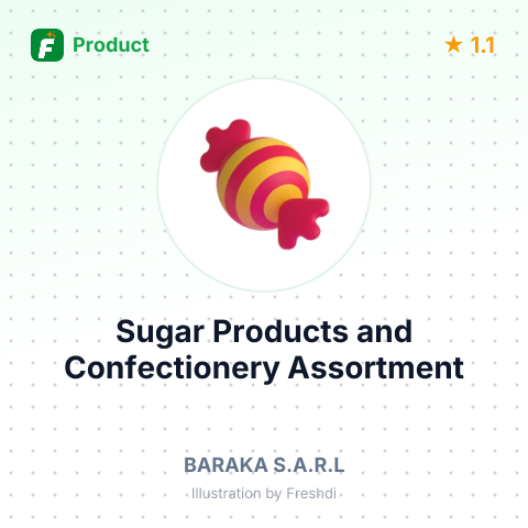 Sugar Products and Confectionery Assortment – summary card, no photo uploaded yet