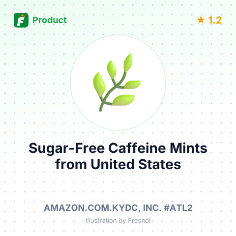 Sugar-Free Caffeine Mints – summary card, no photo uploaded yet