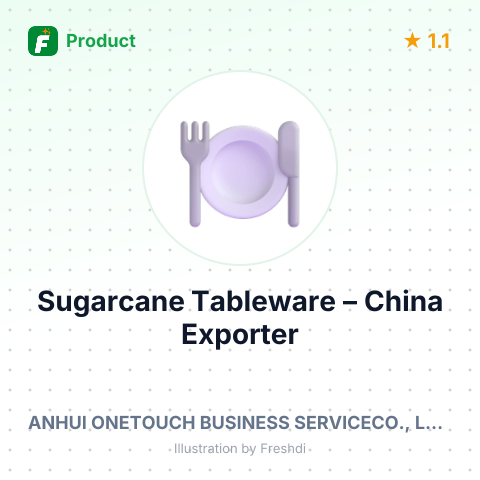 Sugarcane Tableware – summary card, no photo uploaded yet