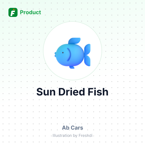 Sun Dried Fish – summary card, no photo uploaded yet