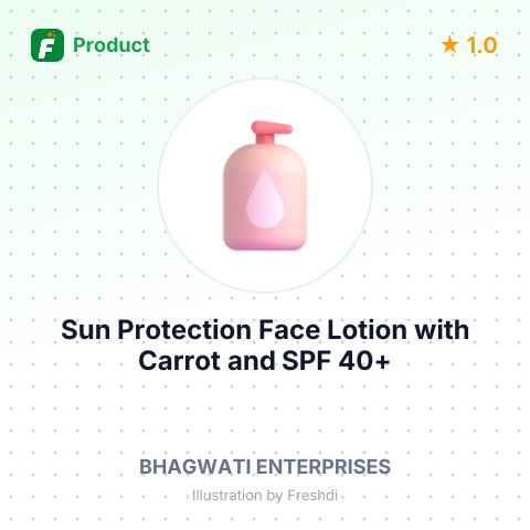 Sun Protection Face Lotion with Carrot and SPF 40+ – summary card, no photo uploaded yet