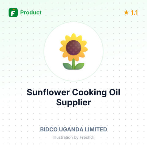 Sunflower Cooking Oil – summary card, no photo uploaded yet