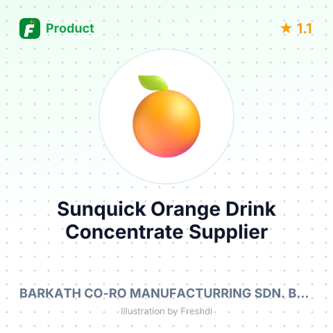 Sunquick Orange Drink Concentrate – summary card, no photo uploaded yet
