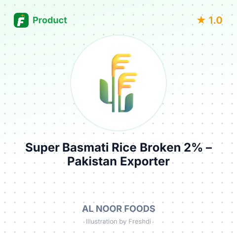 Super Basmati Rice Broken 2% – summary card, no photo uploaded yet