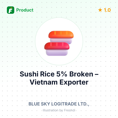 Sushi Rice 5% Broken – summary card, no photo uploaded yet