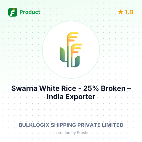 Swarna White Rice - 25% Broken (Non-Basmati) – summary card, no photo uploaded yet
