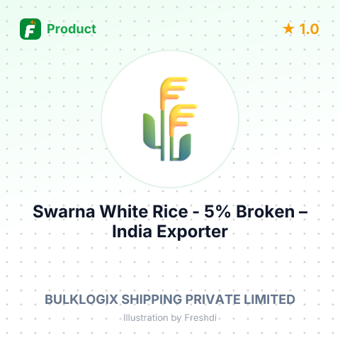 Swarna White Rice - 5% Broken (Non-Basmati) – summary card, no photo uploaded yet