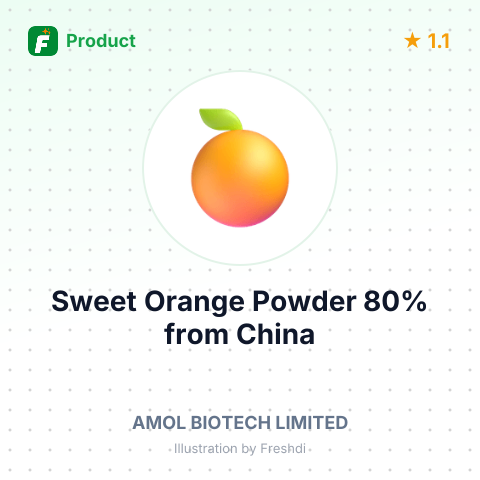 Sweet Orange Powder 80% – summary card, no photo uploaded yet