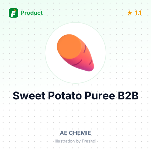 Sweet Potato Puree for Cosmetics – summary card, no photo uploaded yet