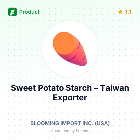Sweet Potato Starch – summary card, no photo uploaded yet