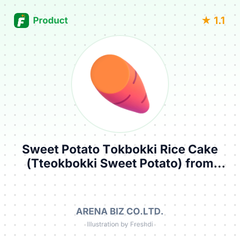 Sweet Potato Tokbokki Rice Cake (Tteokbokki Sweet Potato) – summary card, no photo uploaded yet