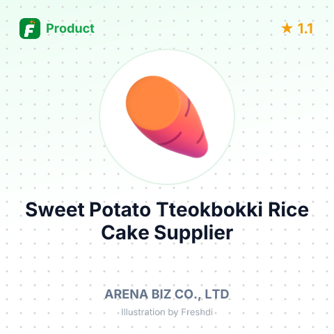 Sweet Potato Tteokbokki Rice Cake – summary card, no photo uploaded yet