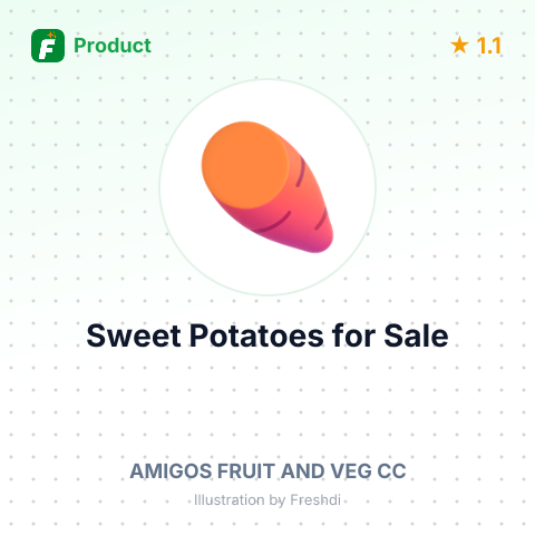 Sweet Potatoes – summary card, no photo uploaded yet
