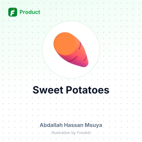 Sweet Potatoes – summary card, no photo uploaded yet