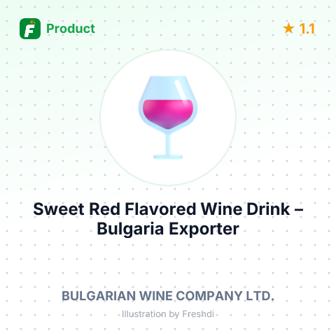 Sweet Red Flavored Wine Drink – summary card, no photo uploaded yet