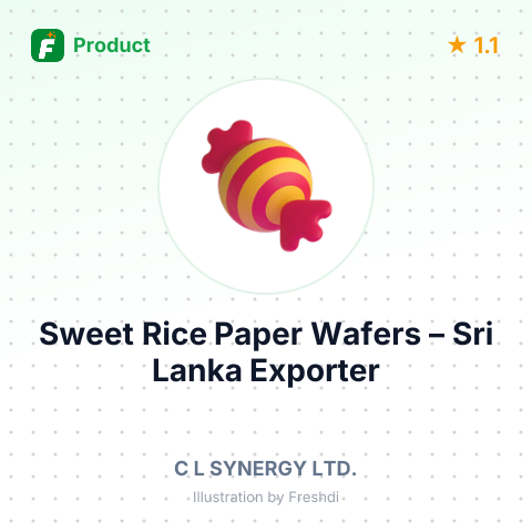 Sweet Rice Paper Wafers – summary card, no photo uploaded yet