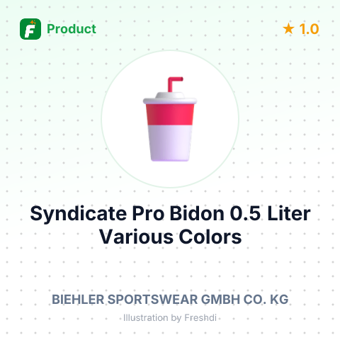 Syndicate Pro Bidon 0.5 Liter, Various Colors – summary card, no photo uploaded yet