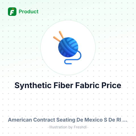 Synthetic Fiber Fabric Coated with PVC – summary card, no photo uploaded yet