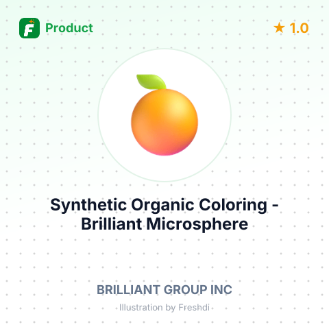 Synthetic Organic Coloring - Brilliant Microsphere Fluorescent Orange – summary card, no photo uploaded yet