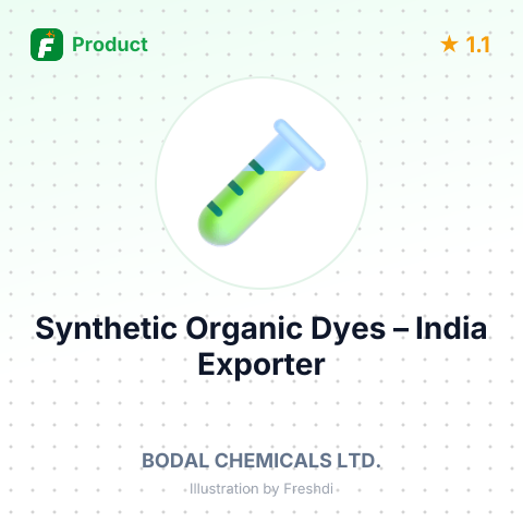 Synthetic Organic Dyes – summary card, no photo uploaded yet
