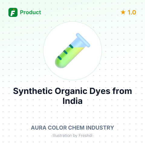 Synthetic Organic Dyes – summary card, no photo uploaded yet