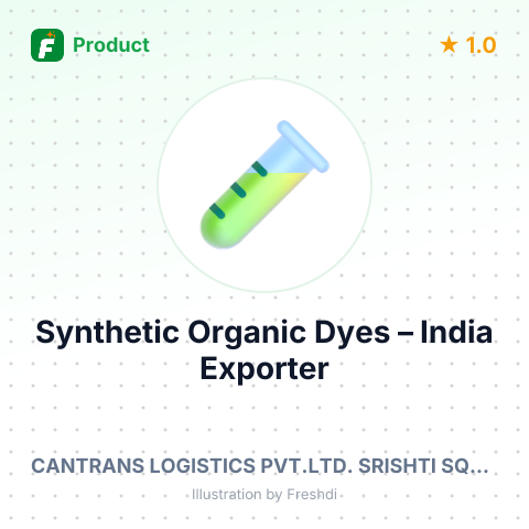 Synthetic Organic Dyes – summary card, no photo uploaded yet