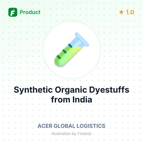 Synthetic Organic Dyestuffs – summary card, no photo uploaded yet