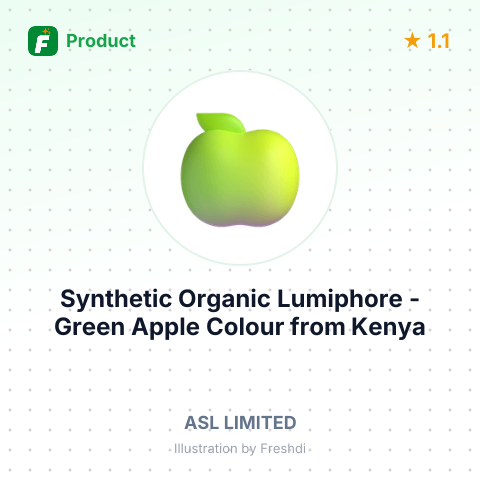 Synthetic Organic Lumiphore - Green Apple Colour – summary card, no photo uploaded yet