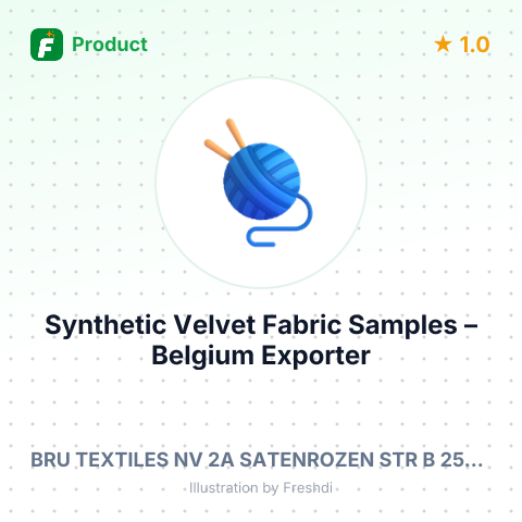 Synthetic Velvet Fabric Samples – summary card, no photo uploaded yet