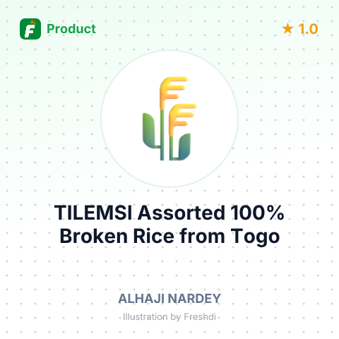 TILEMSI Assorted 100% Broken Rice – summary card, no photo uploaded yet