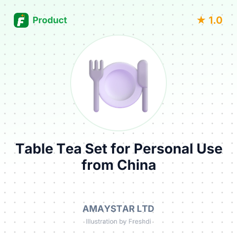 Table Tea Set for Personal Use – summary card, no photo uploaded yet
