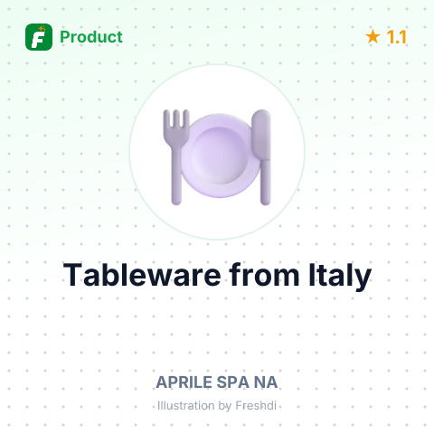 Tableware – summary card, no photo uploaded yet