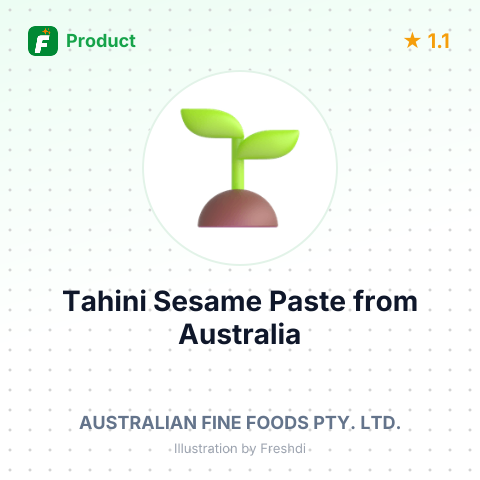 Tahini Sesame Paste – summary card, no photo uploaded yet