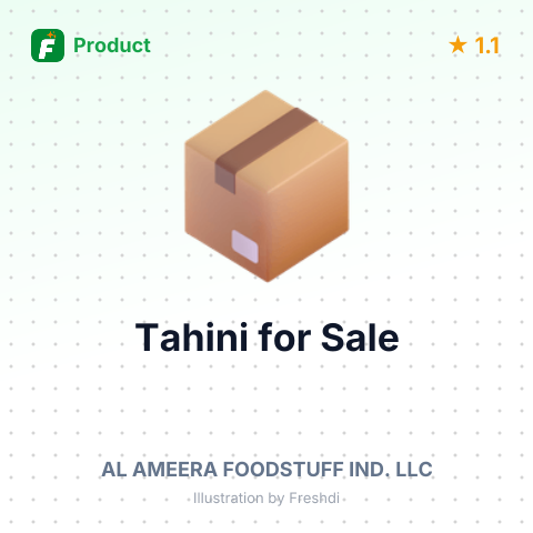Tahini – summary card, no photo uploaded yet