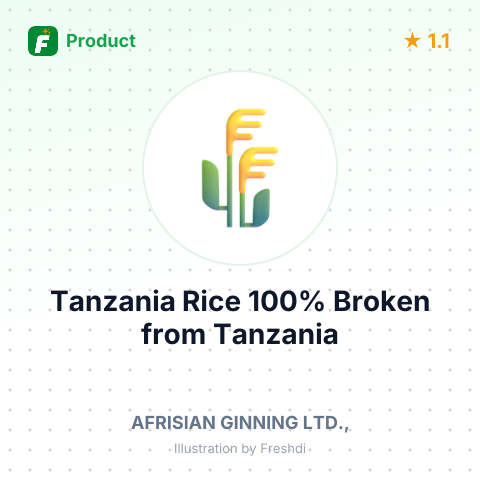 Tanzania Rice 100% Broken – summary card, no photo uploaded yet