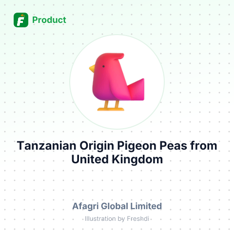 Tanzanian Origin Pigeon Peas – summary card, no photo uploaded yet