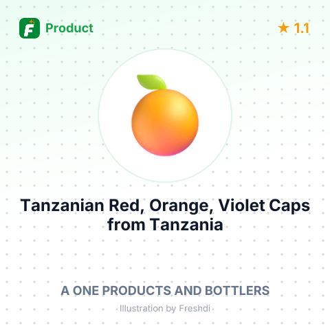 Tanzanian Red, Orange, Violet Caps – summary card, no photo uploaded yet