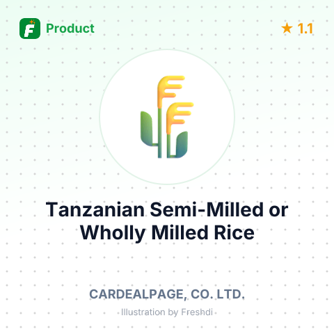 Tanzanian Semi-Milled or Wholly Milled Rice – summary card, no photo uploaded yet