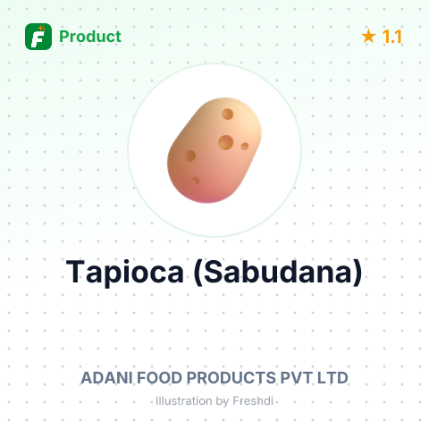Tapioca (Sabudana) – summary card, no photo uploaded yet