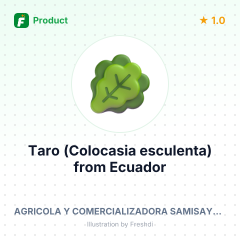 Taro (Colocasia esculenta) – summary card, no photo uploaded yet