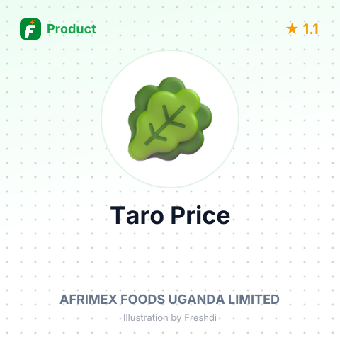 Taro (Colocasia spp) – product summary card, no photo uploaded yet