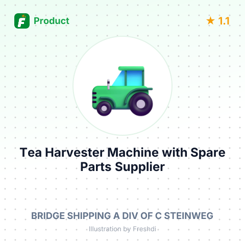 Tea Harvester Machine with Spare Parts – summary card, no photo uploaded yet