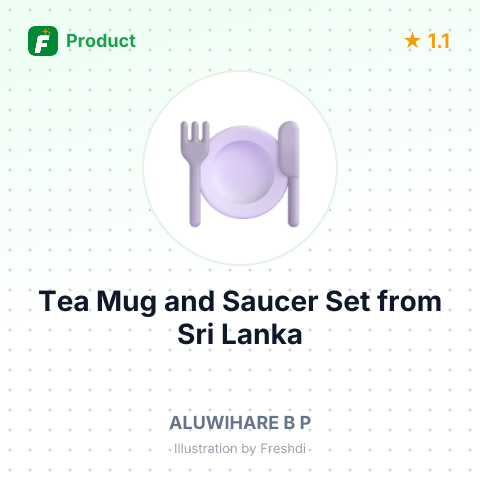 Tea Mug and Saucer Set – product summary card, no photo uploaded yet