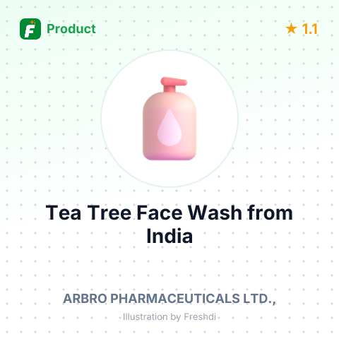 Tea Tree Face Wash – summary card, no photo uploaded yet