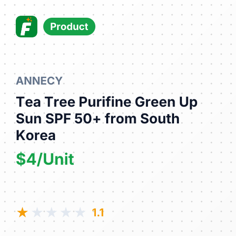 Tea Tree Purifine Green Up Sun SPF 50+ – summary card, no photo uploaded yet