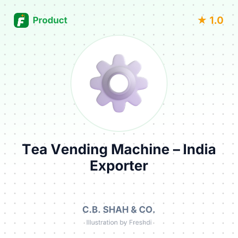 Tea Vending Machine – summary card, no photo uploaded yet