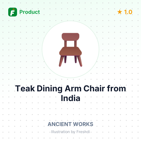 Teak Dining Arm Chair – summary card, no photo uploaded yet