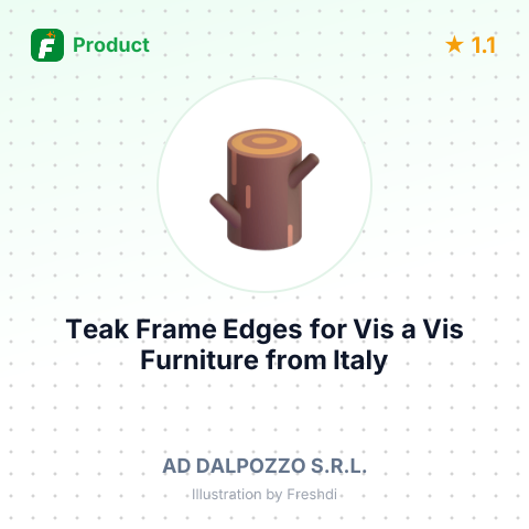 Teak Frame Edges for Vis a Vis Furniture – summary card, no photo uploaded yet