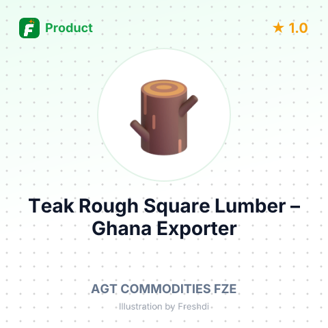 Teak Rough Square Lumber – summary card, no photo uploaded yet